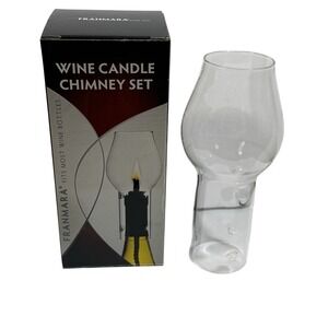 Franmara Wine Bottle Oil Lamp Candle Chimney Fits Most Bottles New Rustic